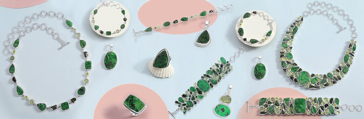 Uvarovite jewelry