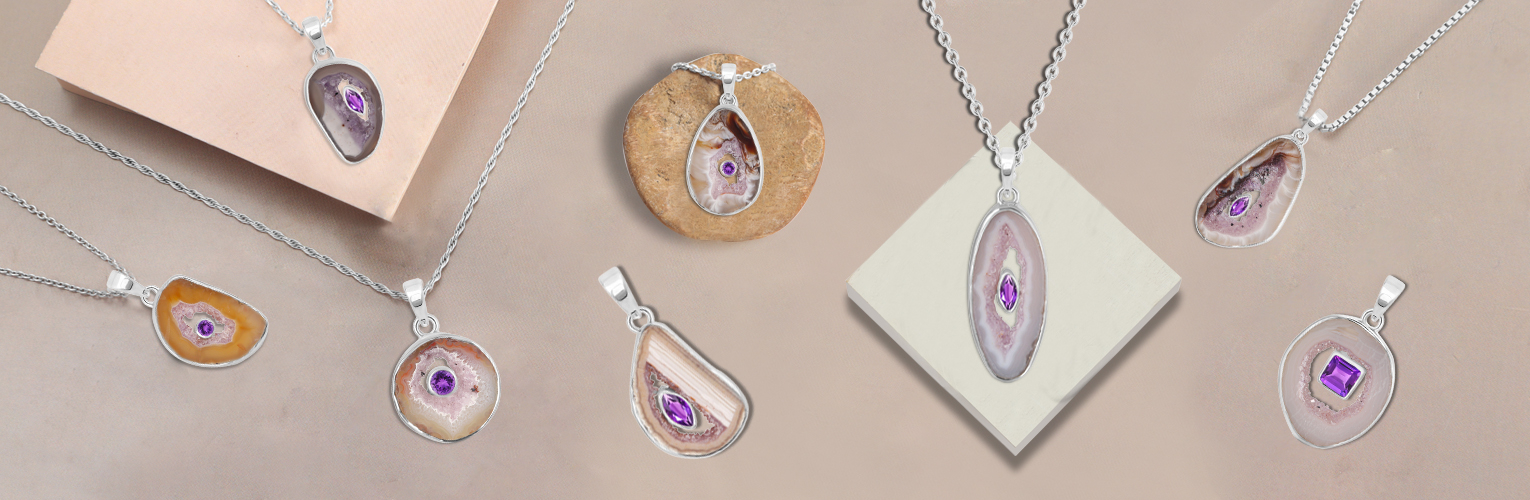 Amethyst Stalactite Jewelry