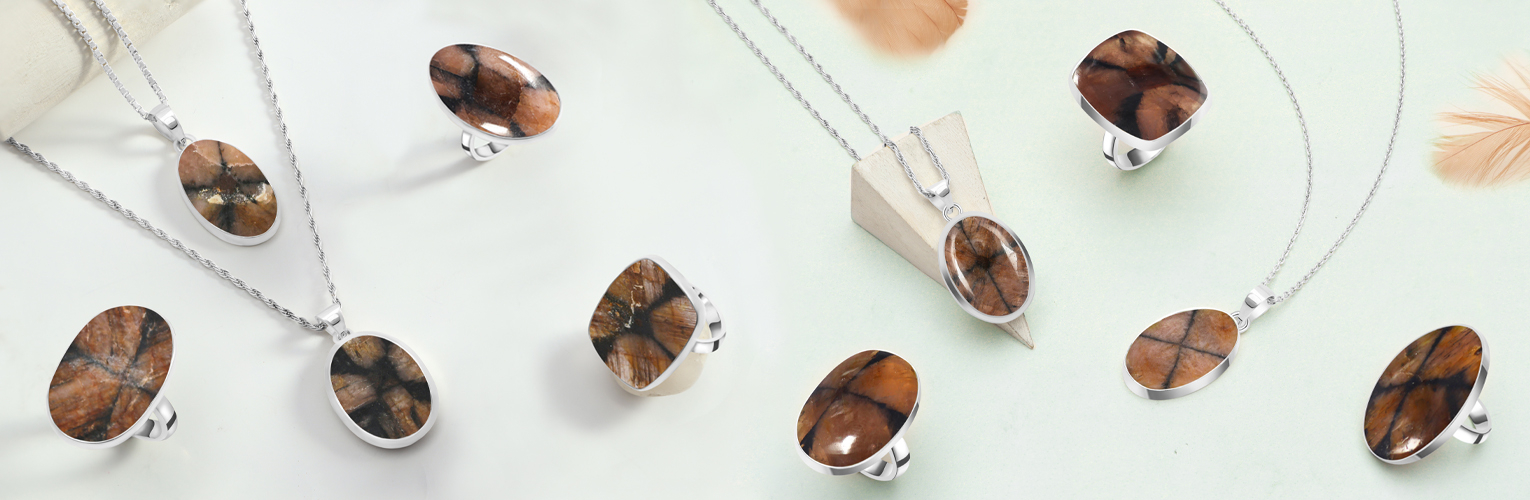 Chiastolite Jewelry