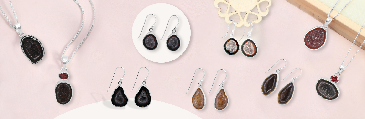 Coconut Geode jewelry