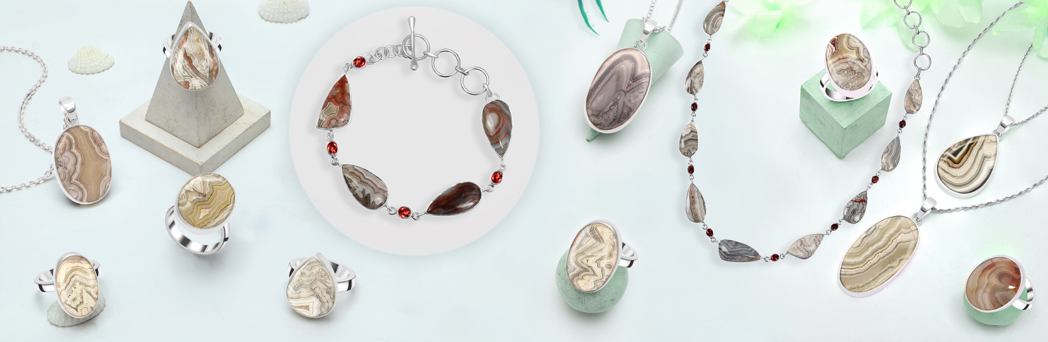 Crazy Lace Agate Jewelry