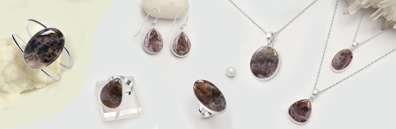 Russian Dendritic Agate Jewelry