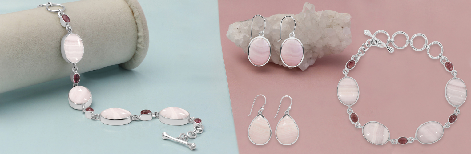 Pink Aragonite Jewelry