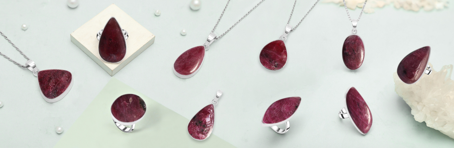 Pink Ruby Zoisite Jewelry