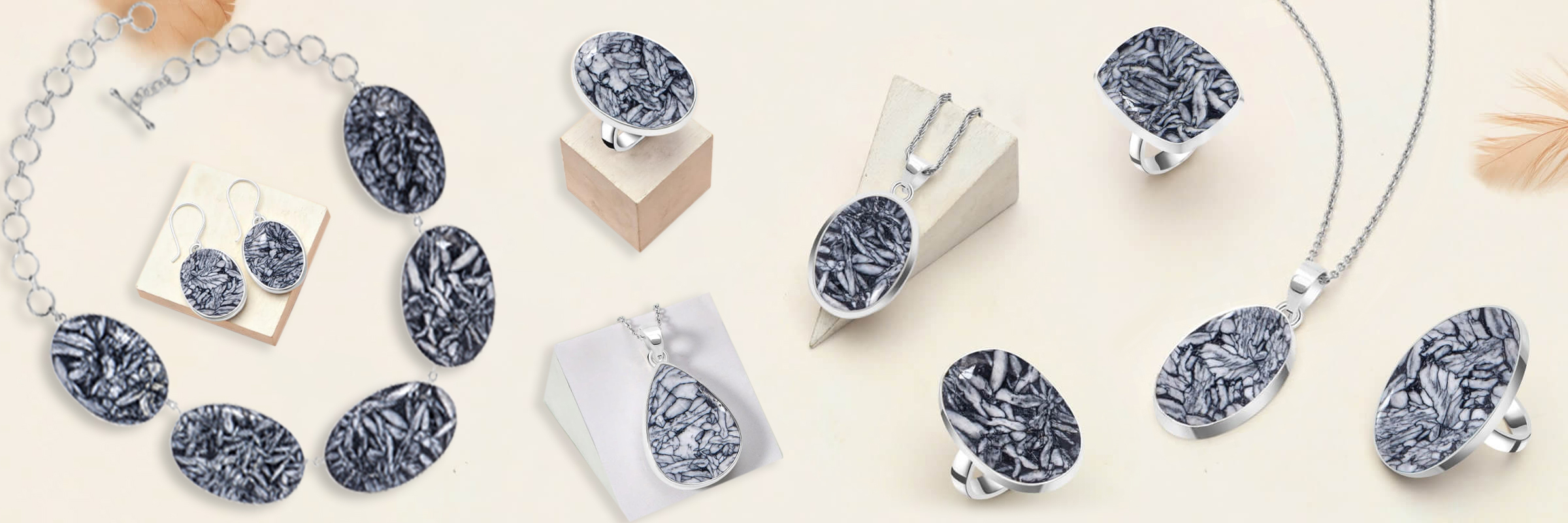 Pinolith Jasper Jewely