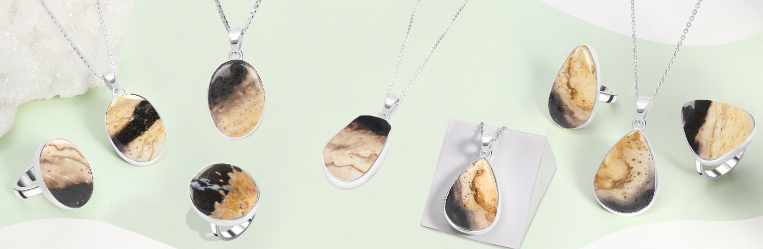 Plumroot Agate jewelry