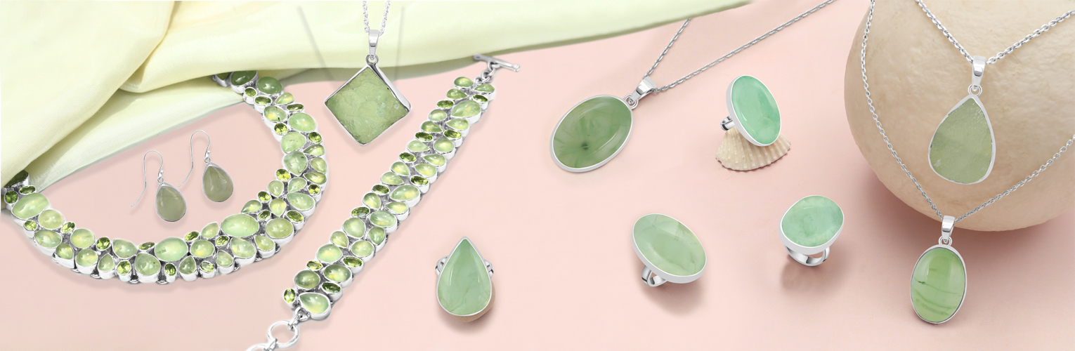 Prehnite jewelry