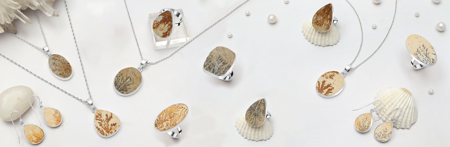 Psilomelane Dendrite jewelry