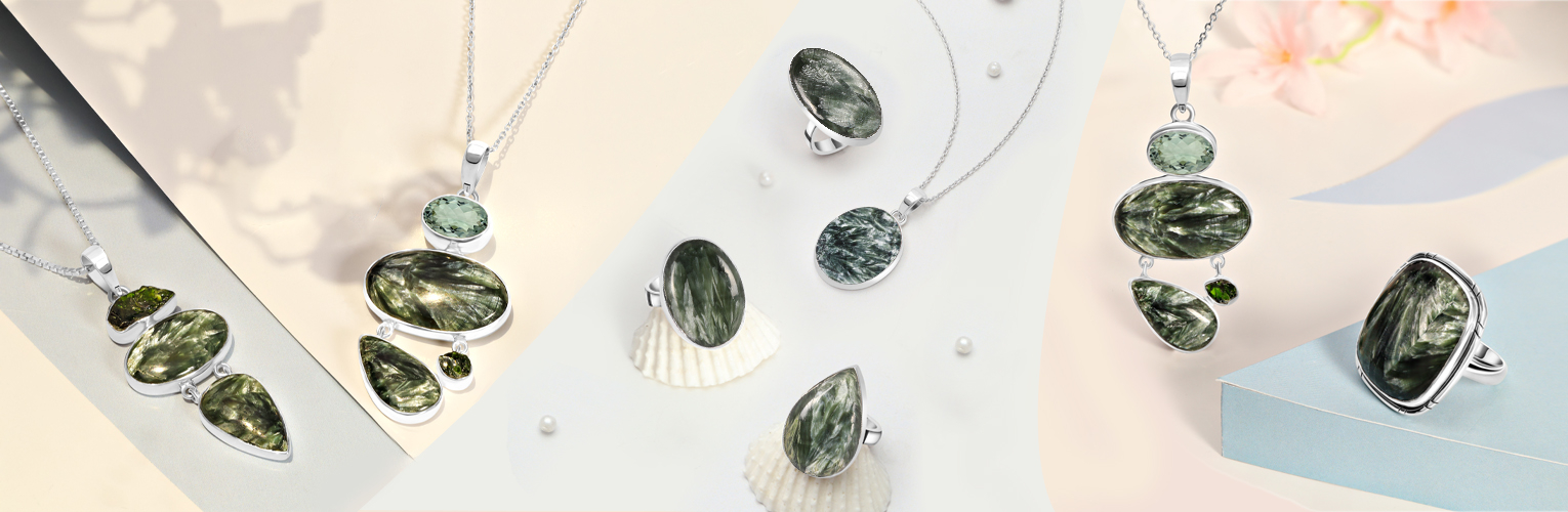 Seraphinite jewelry