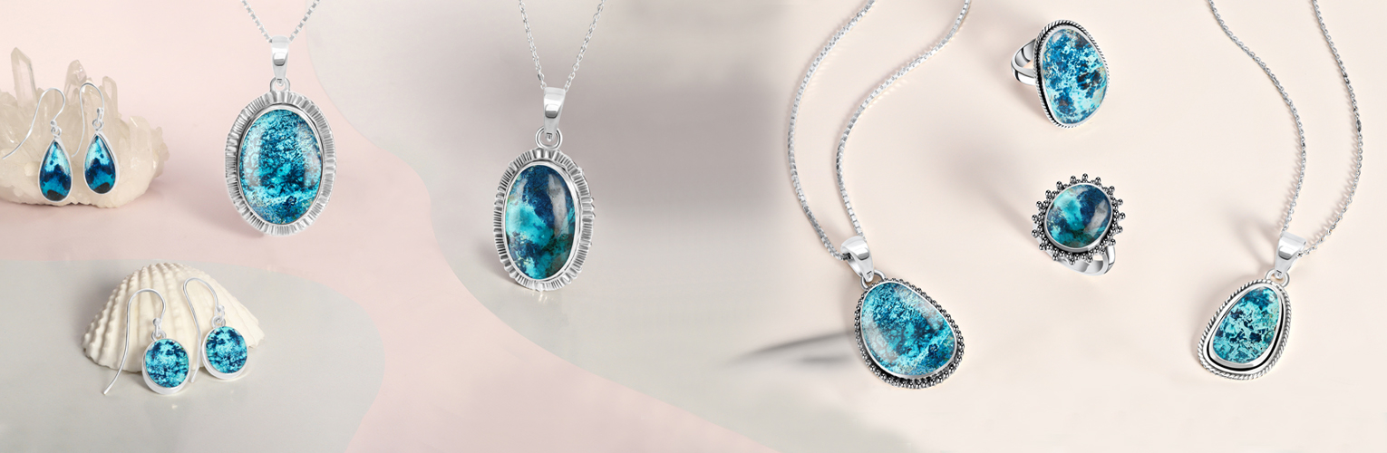 Shattuckite jewelry