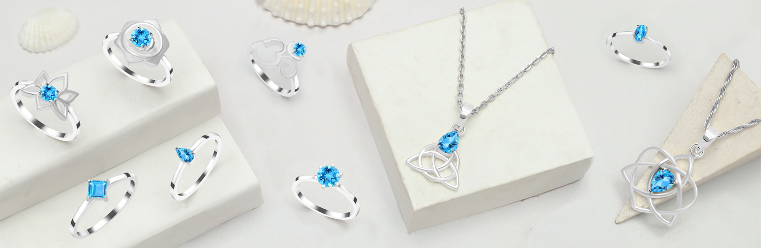 Swiss Blue Topaz Jewelry