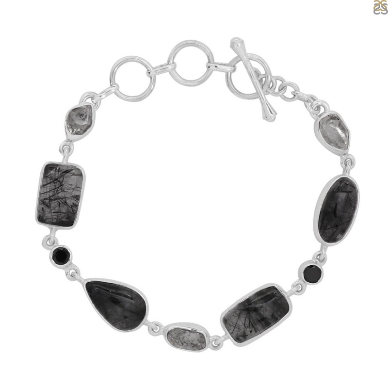Genuine Black Rutile Jewelry at Wholesale Prices from Rananjay Exports.