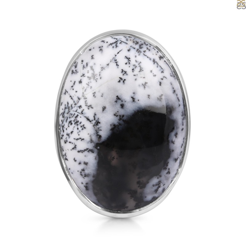Sterling Silver Dendritic Agate Rings at Wholesale Prices from Rananjay ...