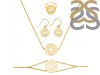 Heart Chakra Plain Silver Jewelry Set PS-RDR-322 / RDE-543 / RDN-11 / RDB-11.