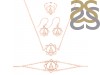 Human Body Chakra Plain Silver Jewelry Set PS-RDR-325 / RDE-546 / RDN-14 / RDB-14.