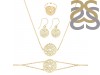 Crown Chakra Plain Silver Jewelry Set PS-RDR-320 / RDE-541 / RDN-9 / RDB-9.