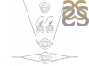 Lotus Plain Silver Jewelry Set PS-RDR-315 / RDE-536 / RDN-4 / RDB-4.
