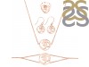 Om Plain Silver Jewelry Set PS-RDR-323 / RDE-544 / RDN-12 / RDB-12.