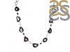 Agate (Black)/Black spinel/White Topaz Necklace-NSL ABL-12-15