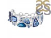 Agate (Blue)/Kyanite/Crystal Bracelet-BJ ABU-11-11