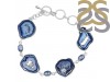 Agate (Blue)/Kyanite/Crystal Bracelet-BJ ABU-11-17