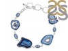Agate (Blue)/Kyanite/Crystal Bracelet-BJ ABU-11-18