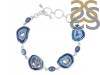 Agate (Blue)/Kyanite/Crystal Bracelet-BJ ABU-11-19
