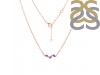 Amethyst & White Topaz Necklace AMT-RDN-460.