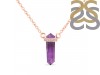 Amethyst & White Topaz Pencil Necklace AMT-RN-84.