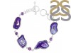 Agate (Purple)/Amethyst Bracelet-BSL APU-11-18