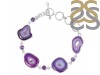 Agate (Purple)/Amethyst Bracelet-BSL APU-11-20