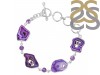 Agate (Purple)/Amethyst Bracelet-BSL APU-11-21