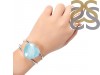 Aquamarine Cuff Bracelet-S AQM-10-7