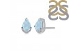 Aquamarine & White Topaz Stud Earring AQM-RDE-1262.