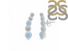 Aquamarine & White Topaz Stud Earring AQM-RDE-1472.