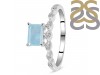 Aquamarine & White Topaz Ring AQM-RDR-2199.