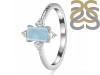 Aquamarine & White Topaz Ring AQM-RDR-2210.