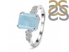 Aquamarine & White Topaz Ring AQM-RDR-2215.