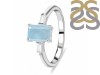 Aquamarine & White Topaz Ring AQM-RDR-2251.