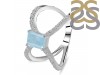 Aquamarine & White Topaz Ring AQM-RDR-2293.
