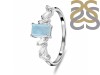 Aquamarine & White Topaz Ring AQM-RDR-2306.