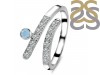 Aquamarine & White Topaz Ring AQM-RDR-2526.