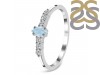 Aquamarine & White Topaz Ring AQM-RDR-2532.