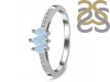 Aquamarine & White Topaz Ring AQM-RDR-2540.
