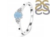 Aquamarine & White Topaz Ring AQM-RDR-2542.