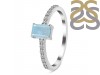 Aquamarine & White Topaz Ring AQM-RDR-3118.