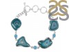Agate(Seafoam)Blue-Topaz Bracelet-BJ ASF-11-19