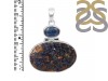 Azurite Druzy/Kyanite Pendant-SP AZR-1-103