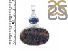 Azurite Druzy/Kyanite Pendant-SP AZR-1-105