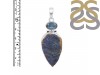 Azurite Druzy/Kyanite Pendant-SP AZR-1-112
